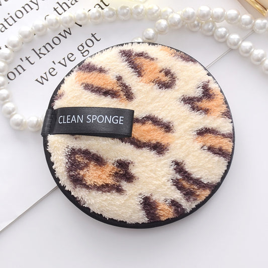 Makeup Remover Cloth/Sponge, Ultra Soft (Leopard Print)